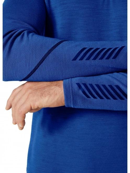 Helly Hansen Lifa Merino Midweight 1/2 Zip férfi aláöltöző felső kék színben 5