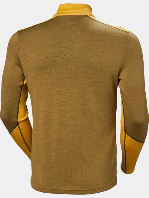 Helly Hansen Lifa Merino Midweight 1/2 Zip férfi aláöltöző felső sárga színben 7
