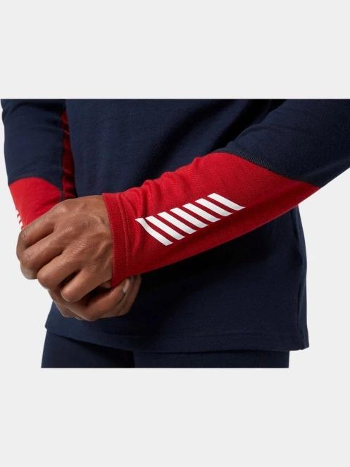 Helly Hansen Lifa Merino Midweight 1/2 Zip férfi aláöltöző felső sötétkék színben 5