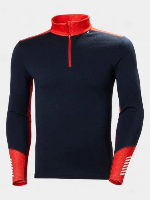 Helly Hansen Lifa Merino Midweight 1/2 Zip férfi aláöltöző felső sötétkék színben 7