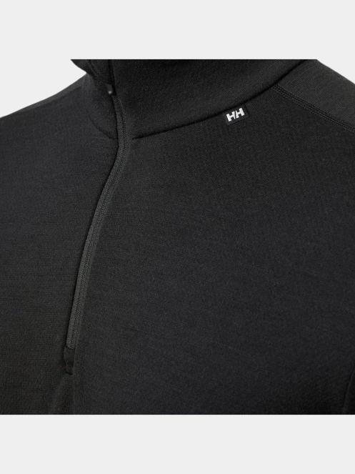 Helly Hansen Lifa Merino Midweight 1/2 Zip férfi aláöltöző felső fekete színben 4