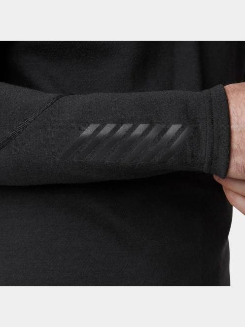Helly Hansen Lifa Merino Midweight 1/2 Zip férfi aláöltöző felső fekete színben 5