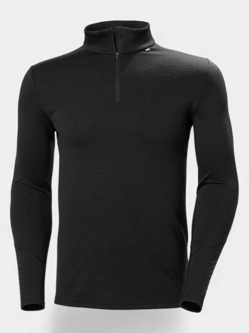 Helly Hansen Lifa Merino Midweight 1/2 Zip férfi aláöltöző felső fekete színben 6