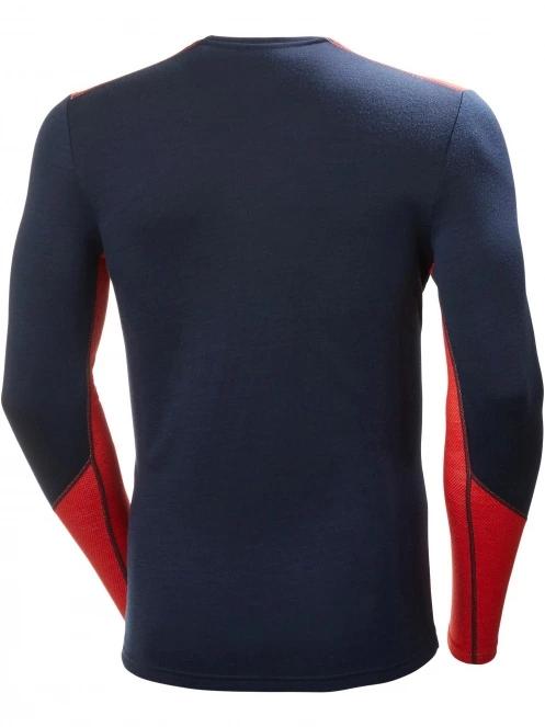 Helly Hansen Lifa Merino Midweight Crew férfi aláöltöző felső sötétkék színben 7