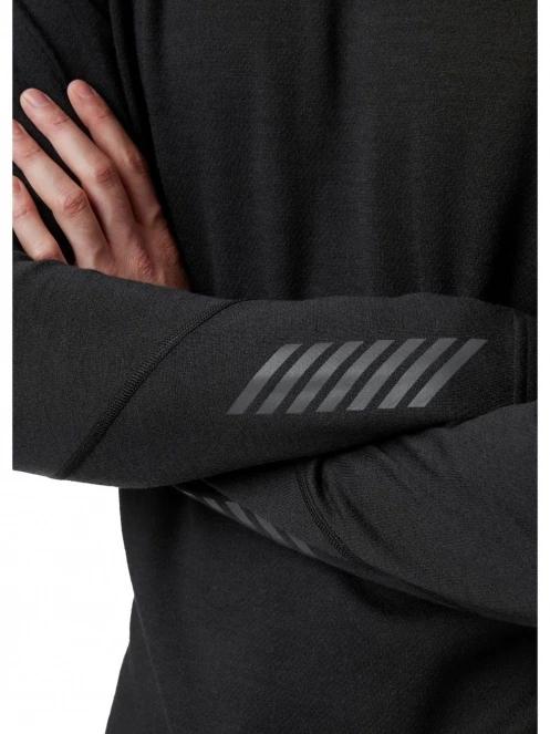 Helly Hansen Lifa Merino Midweight Crew férfi aláöltöző felső fekete színben 5