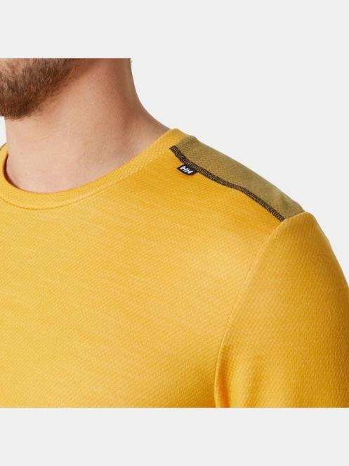 Helly Hansen Lifa Merino Midweight Crew férfi aláöltöző felső sárga színben 5