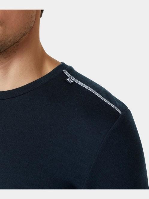 Helly Hansen Lifa Merino Midweight Crew férfi aláöltöző felső sötétkék színben 4