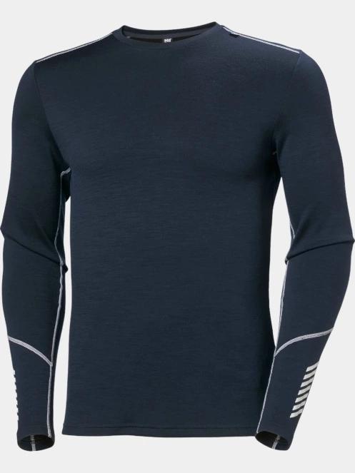 Helly Hansen Lifa Merino Midweight Crew férfi aláöltöző felső sötétkék színben 6
