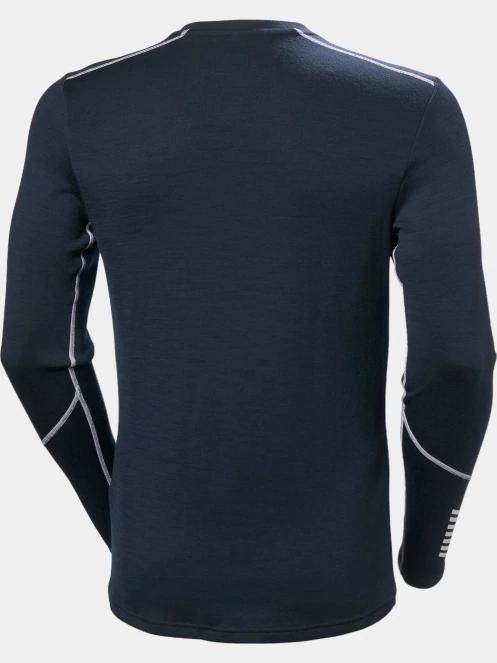 Helly Hansen Lifa Merino Midweight Crew férfi aláöltöző felső sötétkék színben 7
