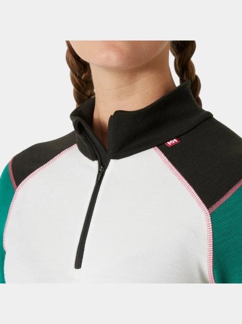 Helly Hansen W Lifa Merino Midw 1/2 Zip női aláöltöző felső fehér színben 4