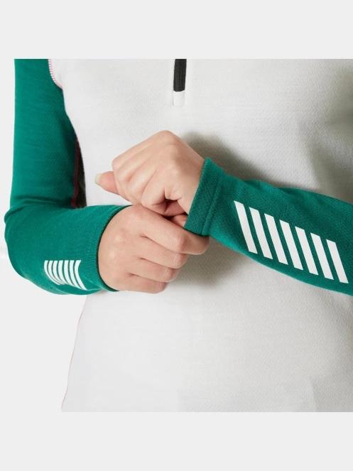 Helly Hansen W Lifa Merino Midw 1/2 Zip női aláöltöző felső fehér színben 5