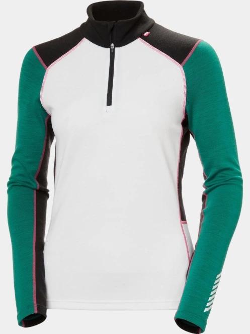 Helly Hansen W Lifa Merino Midw 1/2 Zip női aláöltöző felső fehér színben 6