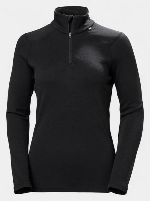 Helly Hansen W Lifa Merino Midw 1/2 Zip női aláöltöző felső fekete színben 6