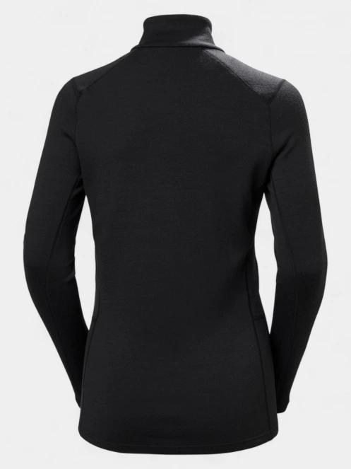 Helly Hansen W Lifa Merino Midw 1/2 Zip női aláöltöző felső fekete színben 7