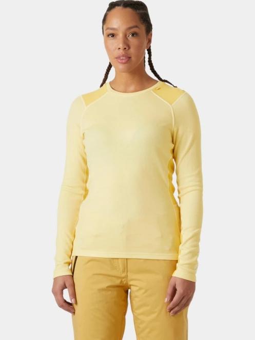 Helly Hansen W Lifa Merino Midweight Crew női aláöltöző felső sárga színben 2