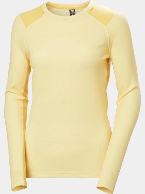 Helly Hansen W Lifa Merino Midweight Crew női aláöltöző felső sárga színben 6