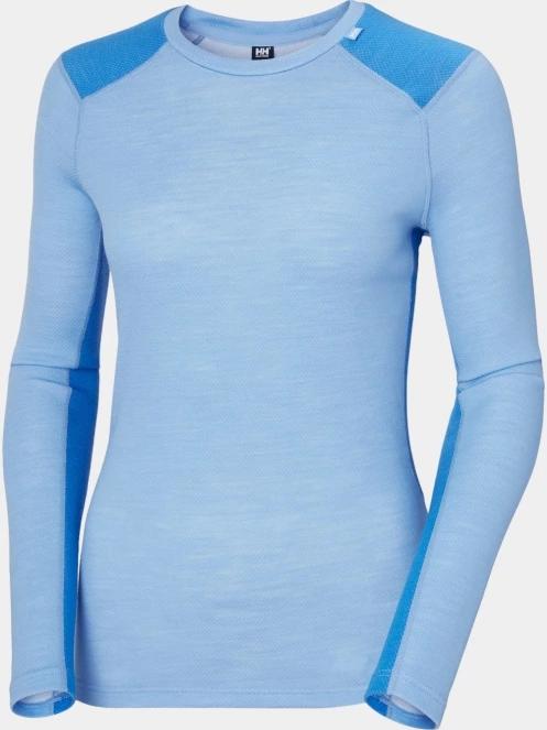 Helly Hansen W Lifa Merino Midweight Crew női aláöltöző felső világoskék színben 6