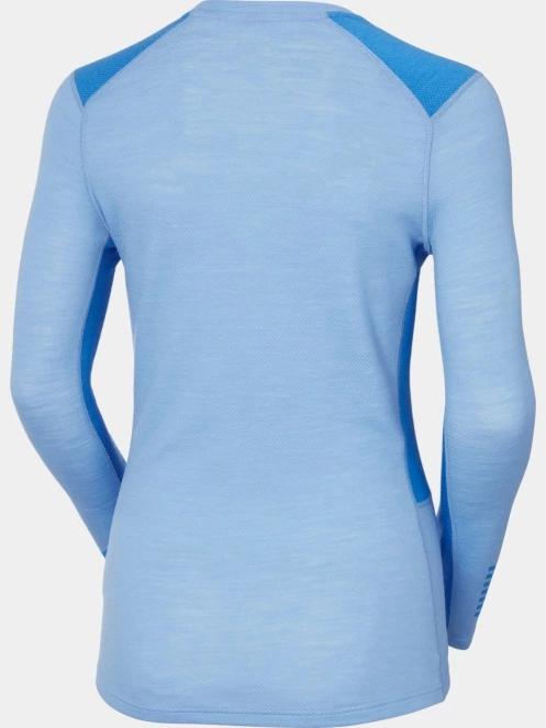 Helly Hansen W Lifa Merino Midweight Crew női aláöltöző felső világoskék színben 7
