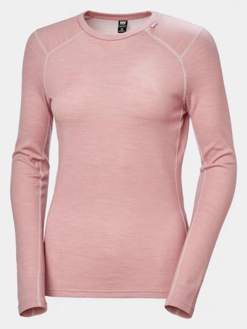 Helly Hansen W Lifa Merino Midweight Crew női aláöltöző felső rózsaszín színben 6