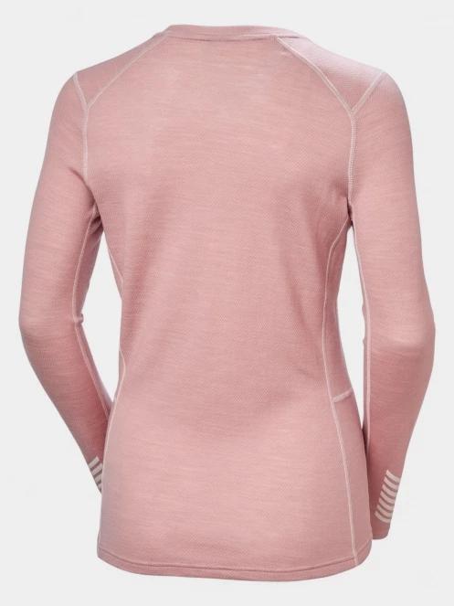 Helly Hansen W Lifa Merino Midweight Crew női aláöltöző felső rózsaszín színben 7