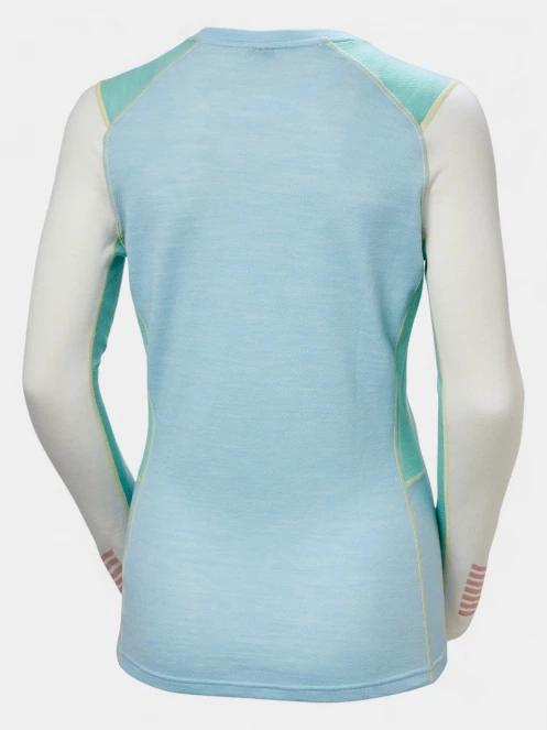 Helly Hansen W Lifa Merino Midweight Crew női aláöltöző felső világoskék színben 7
