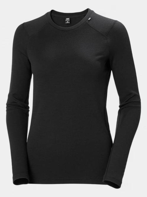 Helly Hansen W Lifa Merino Midweight Crew női aláöltöző felső fekete színben 2
