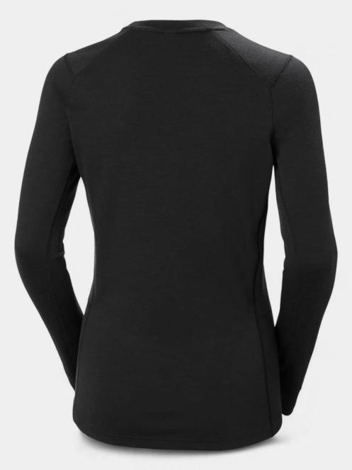 Helly Hansen W Lifa Merino Midweight Crew női aláöltöző felső fekete színben 3