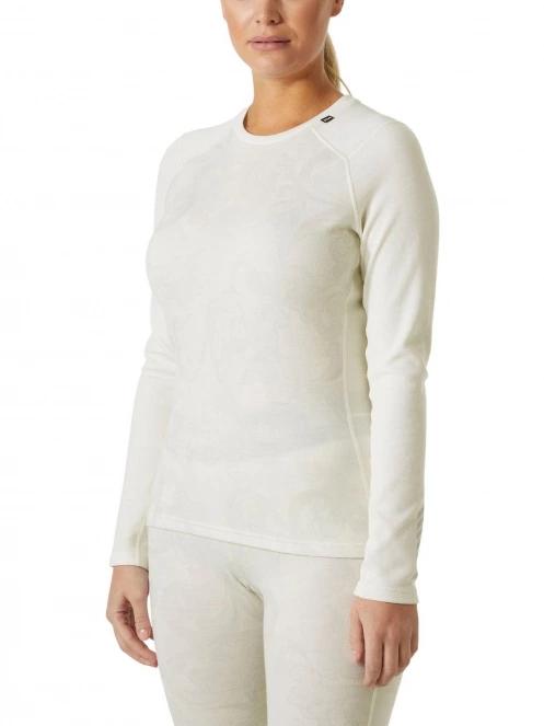 Helly Hansen W Lifa Merino Midw Gra Crew női aláöltöző felső fehér színben 2