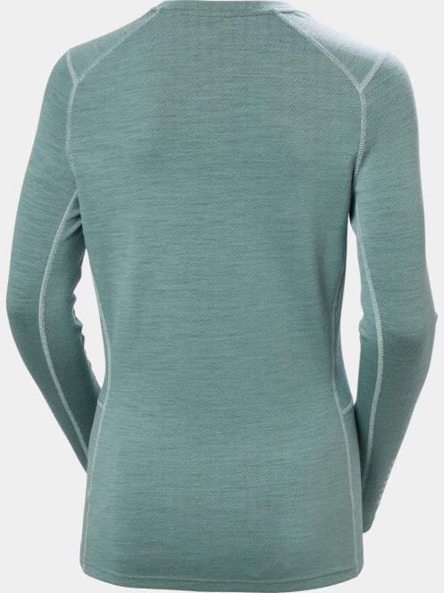Helly Hansen W Lifa Merino Midw Gra Crew női aláöltöző felső zöld színben 7