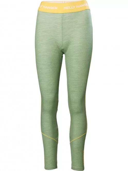 Helly Hansen W Lifa Merino Midweight Pant női aláöltöző nadrág zöld színben 4