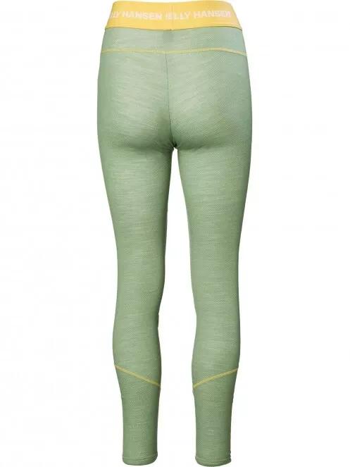 Helly Hansen W Lifa Merino Midweight Pant női aláöltöző nadrág zöld színben 5