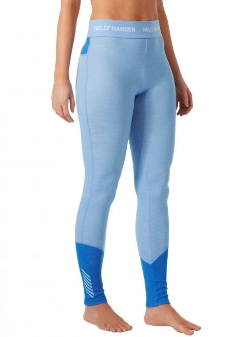 Helly Hansen W Lifa Merino Midweight Pant női aláöltöző nadrág világoskék színben 2