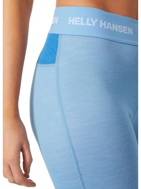 Helly Hansen W Lifa Merino Midweight Pant női aláöltöző nadrág világoskék színben 4
