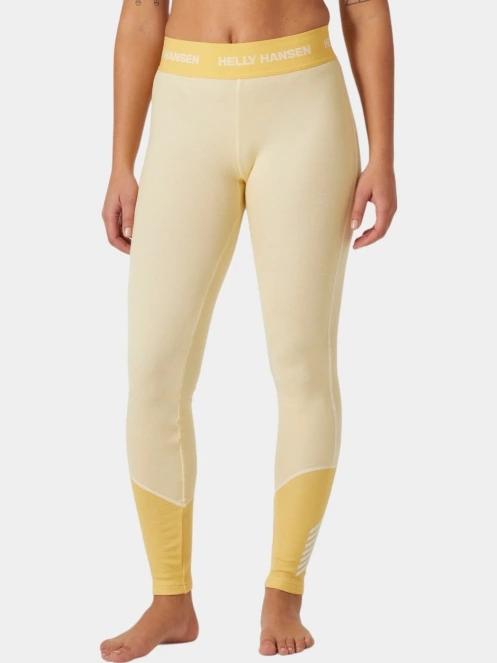Helly Hansen W Lifa Merino Midweight Pant női aláöltöző nadrág sárga színben 2