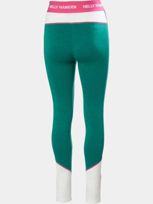Helly Hansen W Lifa Merino Midweight Pant női aláöltöző nadrág zöld színben 7