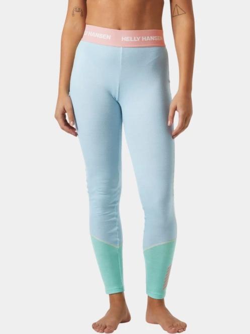 Helly Hansen W Lifa Merino Midweight Pant női aláöltöző nadrág világoskék színben 2