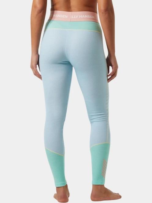 Helly Hansen W Lifa Merino Midweight Pant női aláöltöző nadrág világoskék színben 3