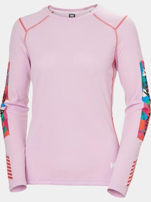 Helly Hansen W Lifa Active Crew női aláöltöző felső rózsaszín színben 5