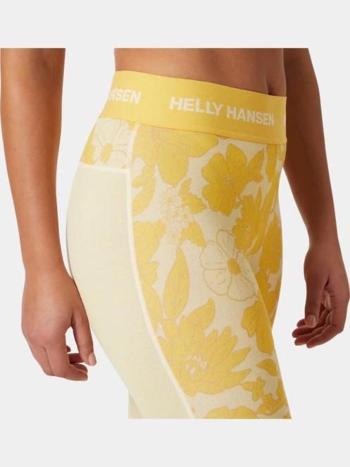 Helly Hansen W Lifa Merino Midw Gra Pant női aláöltöző nadrág sárga színben 4