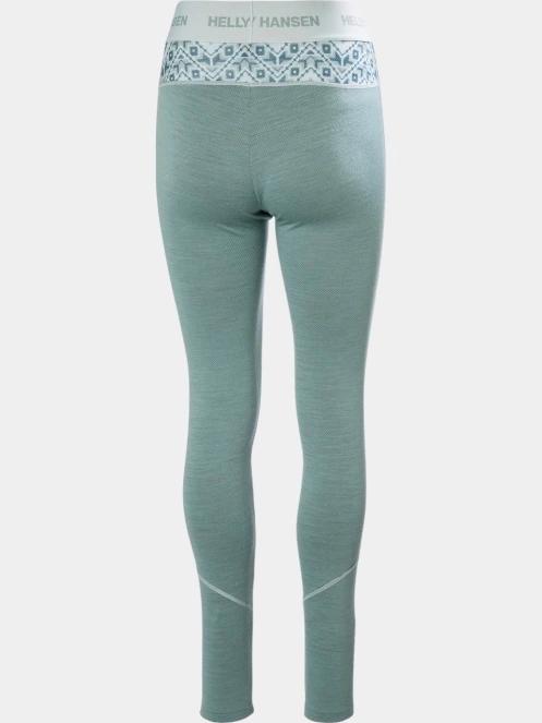 Helly Hansen W Lifa Merino Midw Gra Pant női aláöltöző nadrág zöld színben 7