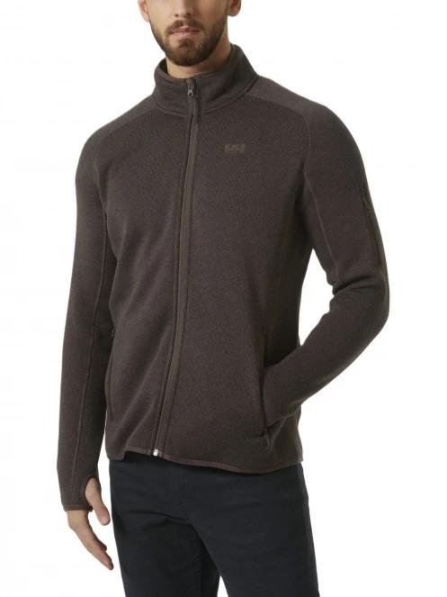 Helly Hansen Varde Fleece Jacket 2.0 férfi polár pulóver barna színben 2