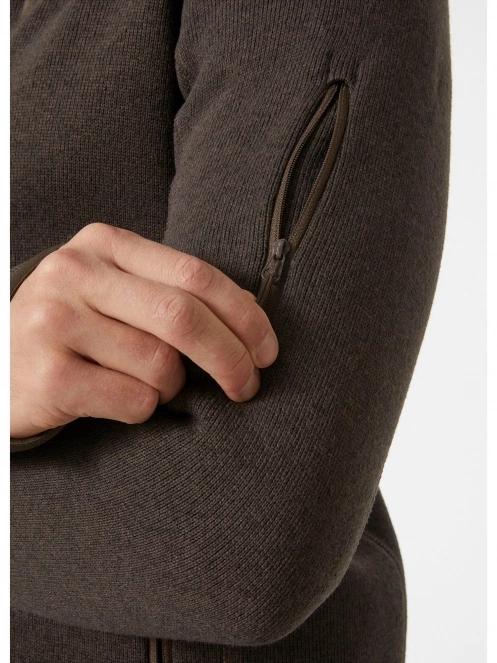 Helly Hansen Varde Fleece Jacket 2.0 férfi polár pulóver barna színben 4