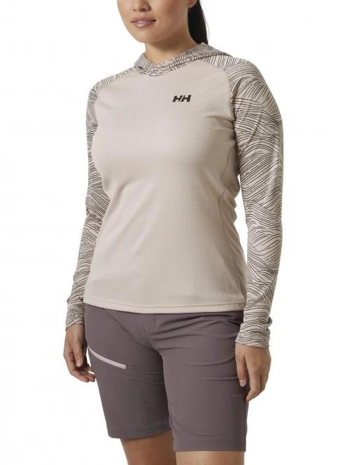 Helly Hansen W Lifa Active Solen Gr Hoodie női hosszú ujjú póló lila színben 2