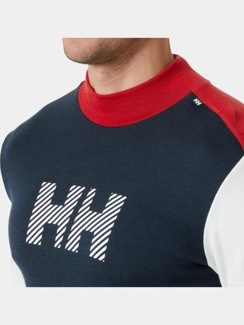 Helly Hansen Lifa Merino Midw Logo férfi aláöltöző felső fekete színben 5