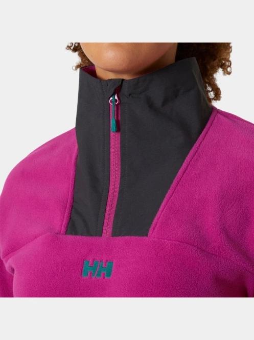Helly Hansen W Daybreaker Cropped Fleece női crop pulóver magenta színben 4
