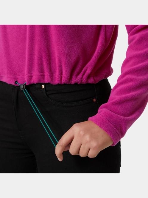 Helly Hansen W Daybreaker Cropped Fleece női crop pulóver magenta színben 5
