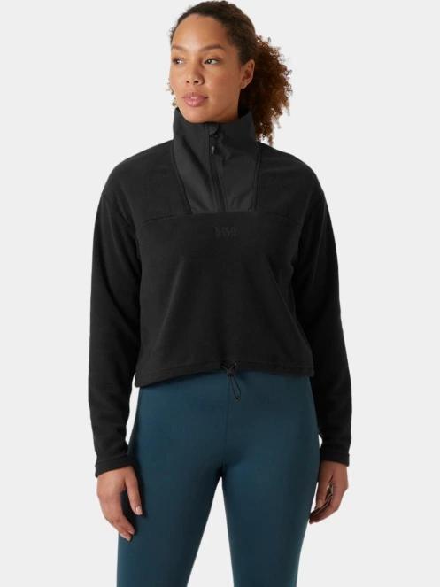 Helly Hansen W Daybreaker Cropped Fleece női crop pulóver fekete színben 2