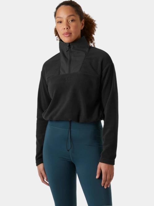 Helly Hansen W Daybreaker Cropped Fleece női crop pulóver fekete színben 4