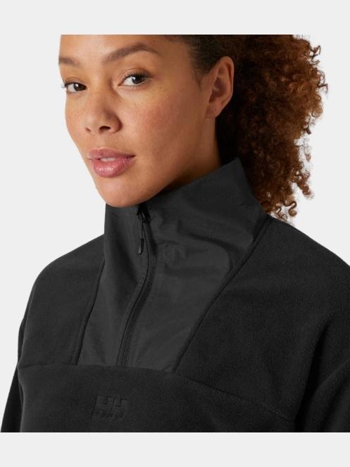 Helly Hansen W Daybreaker Cropped Fleece női crop pulóver fekete színben 5