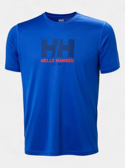 Helly Hansen Hh Tech Graphic T-Shirt 2.0 férfi rövid ujjú póló kék színben 5